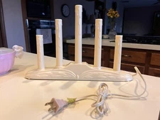 VINTAGE CHRISTMAS DECORATION FIVE LIGHT WINDOW CANDOLIER Works  Noma 5