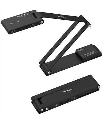 Innex DC500-13MP 4K USB Portable Document Camera  Webcam 13MP  Black