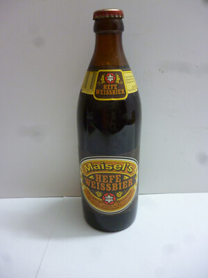 Maisel´s Hefe Weissbier  Original ungeöffnete volle Bierflasche 1970er Jahre