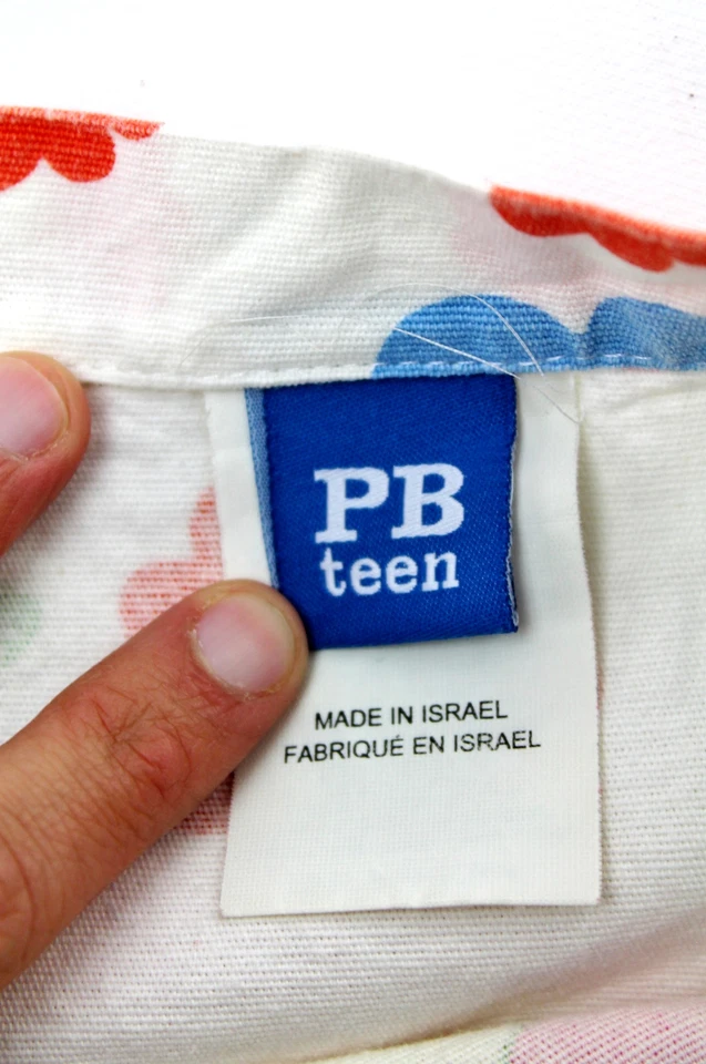 Funda de almohada cuadrada estándar Pottery Barn Teen Euro Sham 25x26,5 flores silvestres Foto 3 de 3