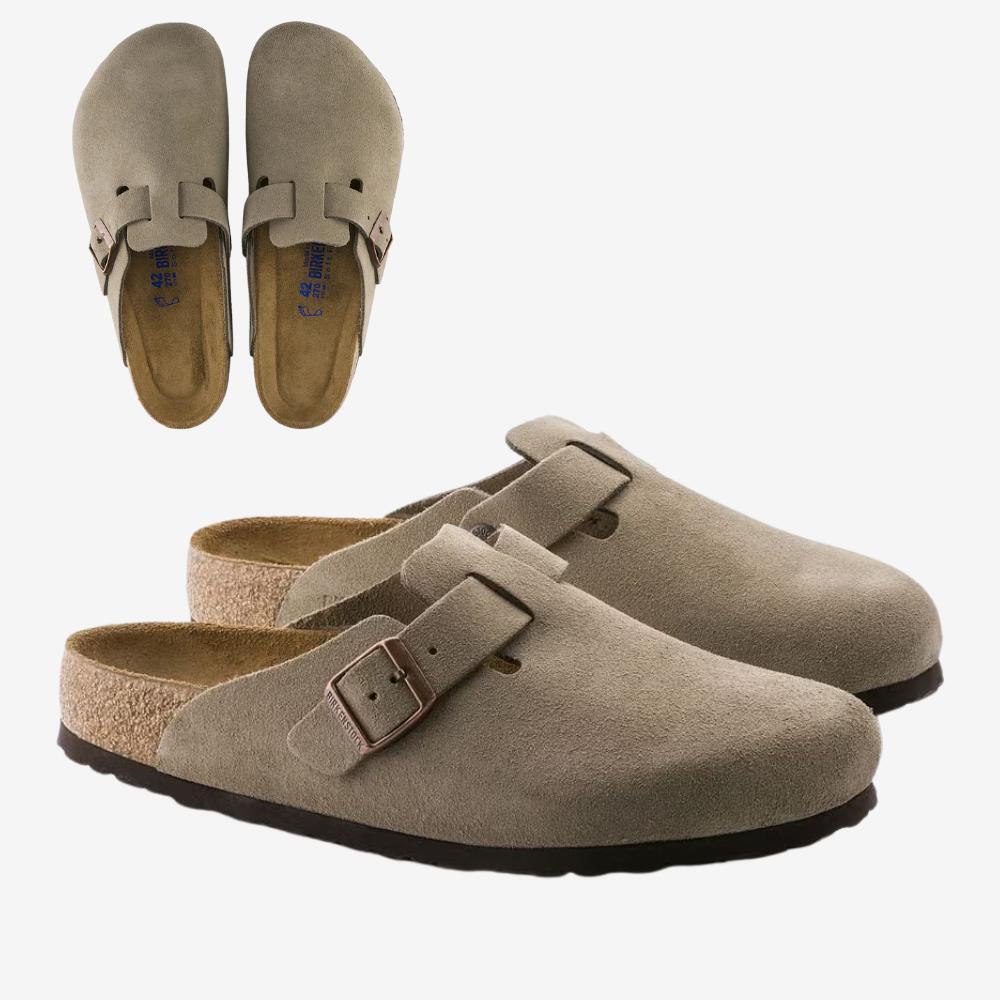 Boston Taupe Suede Birkenstock Boston Birkenstock Canada Narrow