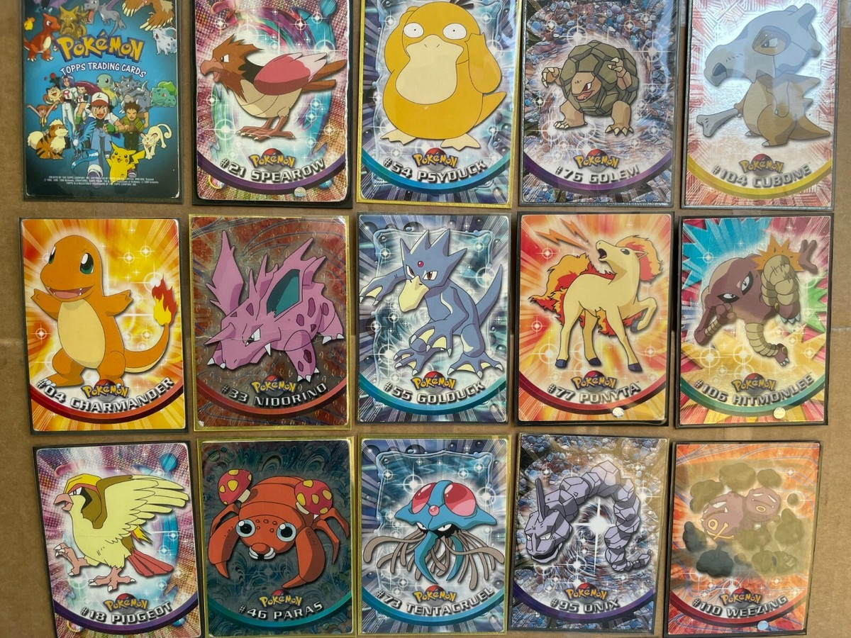 1999 Topps Pokemon TV Animation Edition Card Collection - 19 Cards