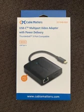 Cable Matters USB-C Multiport Adapter with 4K HDMI, 2x USB, Ethernet, and Power