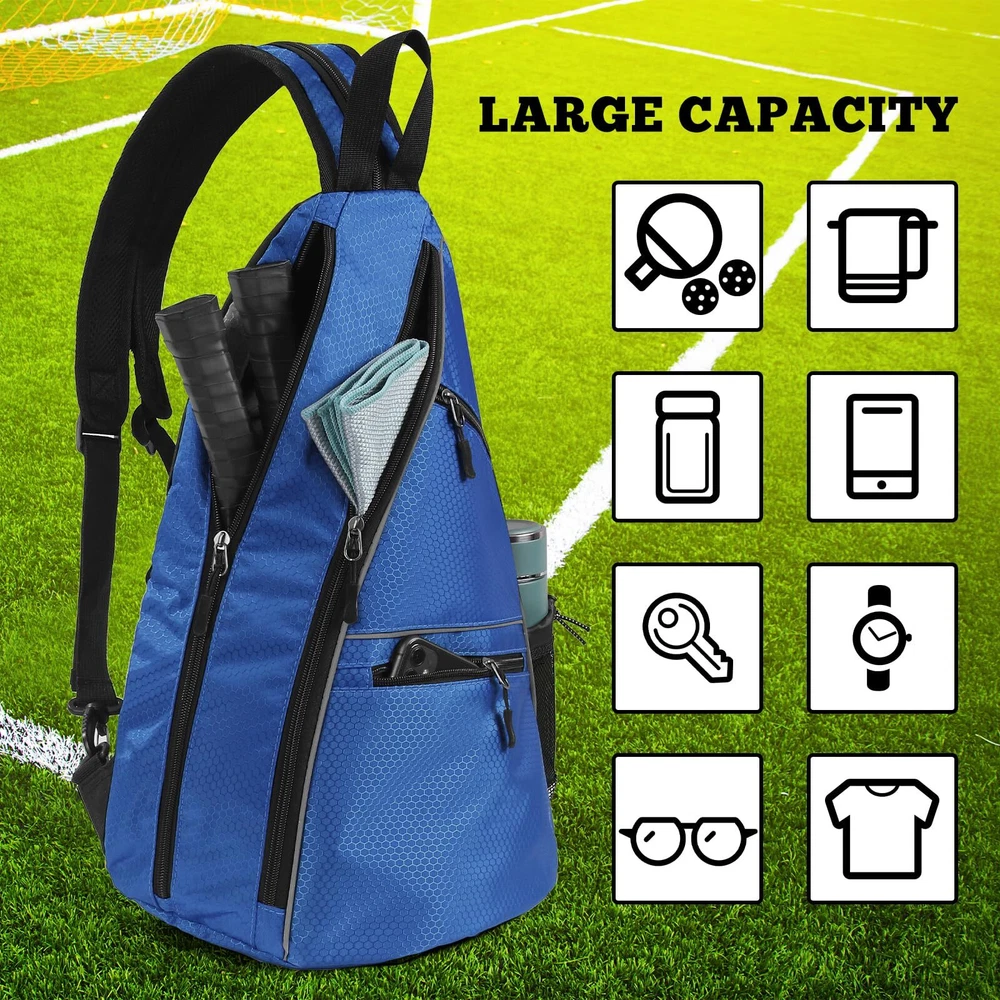 Pickleball Bag For Men Women Pickleball Backpack Crossbody Sling Bag Pickleball Bag For Men Women Pickleball Backpack Crossbody Sling Bag