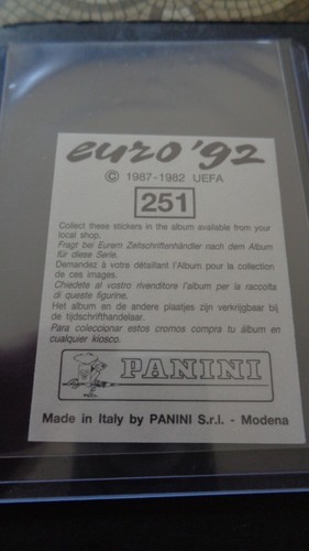 PANINI FOOT EURO 92 SWEDEN Complete your Set with stickers fresh from pack - 第 242/245 張圖片
