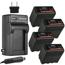Kastar Battery AC Travel Charger for Sony NP-F970 VL600 YN300 LED Video Light