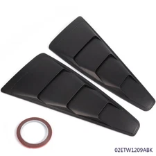 Window Louvers Air Vent Scoop Shades Cover Trim ABS Fit For Ford Mustang 2005-14