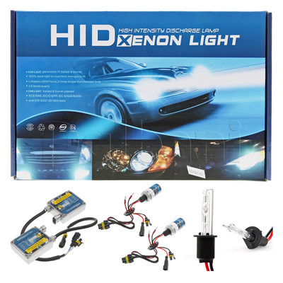 New HID Xenon Headlight Conversion Kit H1 Low High Beam 3200LM 6000K 9-16V