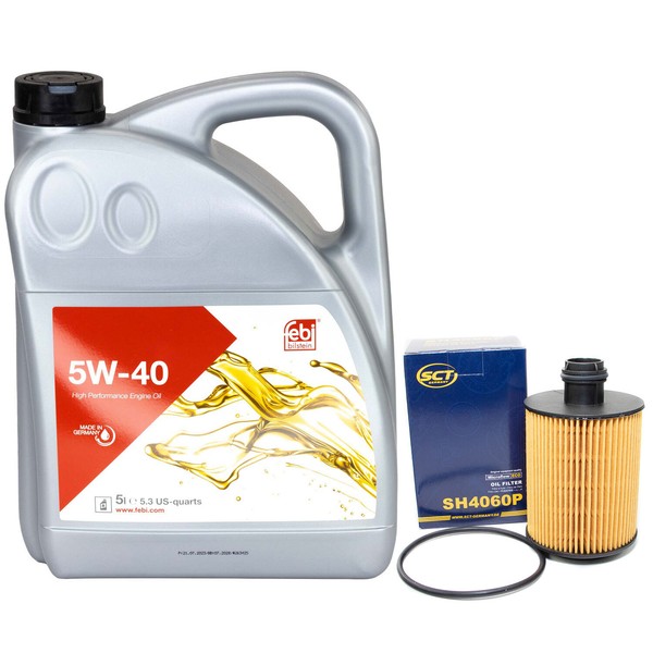 MotoröL Set 5W-40 5 Liter + ÖLfilter SH 4060 P FüR Suzuki Swift III-image