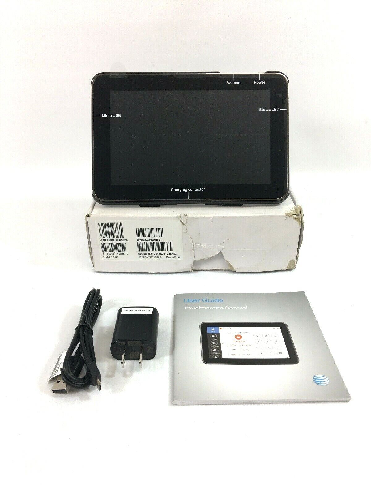 ZTE V72M Digital Life Controller Tablet Stand AT&T Home Security Automation