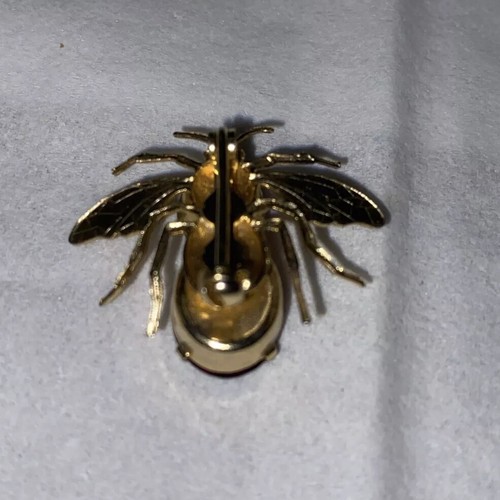 Vintage Brosche Fliegen mit bunten Strass #2 - Bild 6 von 6