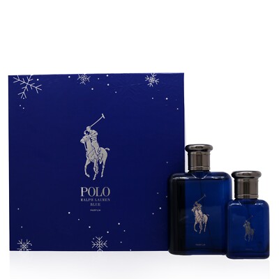 POLO BLUE/RALPH LAUREN PARFUM REFILLABLE SET (M)-NEW