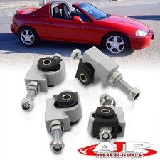 Silver Front Adjustable Camber Arm Kit Adjuster 4pcs For 1992-1996 Honda Prelude Silver Front Adjustable Camber Arm Kit Adjuster 4pcs For 1992-1996 Honda Prelude