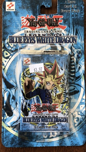 Yugioh Legend Of Blue Eyes White Dragon Blister Booster Pack 2 Rare Sealed