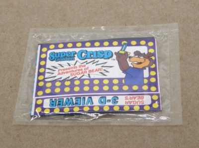 1987 Super Golden Crisp Cereal 3D Prize Viewer Sugar Bear's Adventure