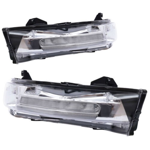 For 2018-2020 Ford Mustang LED DRL Fog Lights LED Turn Signal Lamps LH+RH Pair - Picture 5 of 16