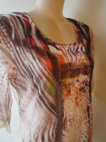Lior top Size L/12 print 3/4 sleeves lined - Picture 5 of 6