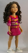 Moda tejida a mano para RRFF y muñecas de tamaño similar ofrecidas por Moon Lily Dolls