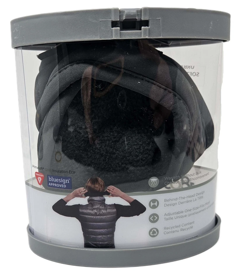 Calentadores de orejas para hombre con caparazón suave cálido invierno orejeras cubiertas para orejas, sombra oscura por 180s Foto 3 de 4