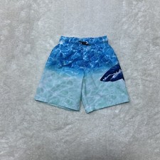 Wonder Nation Boys Size XS 4-5 Great White Shark Multicolor Swim Trunks Shorts