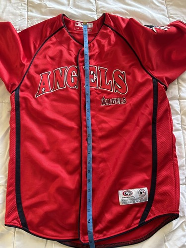 True Fan MLB Pre-Owned Los Angeles Angels Baseball Youth Jersey Youth Sz: L - Picture 2 of 7