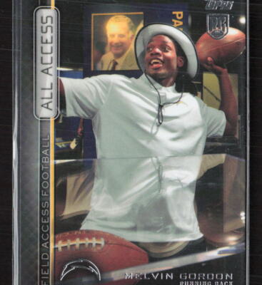2015 Topps Field Access #AAA-MG Melvin Gordon All Access San Diego Chargers (W)