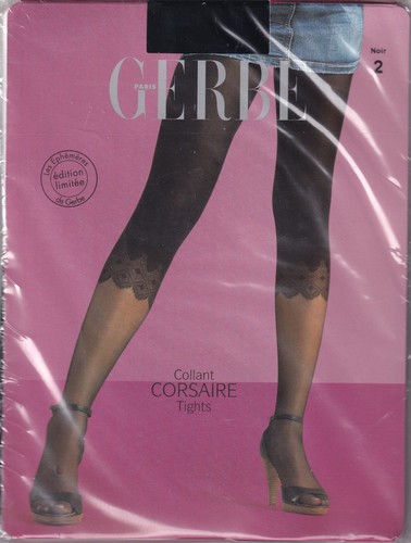 COLLANT GASPARD YURKIEVICH JUNGLE FEVER Black. 2 tailles. GERBE tights