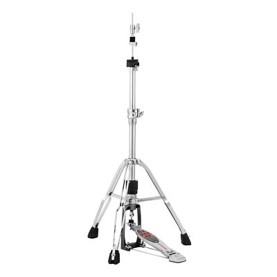Pearl H-1050 High Hat Stand Silver Seveling Leg Spring Tension Adjustment