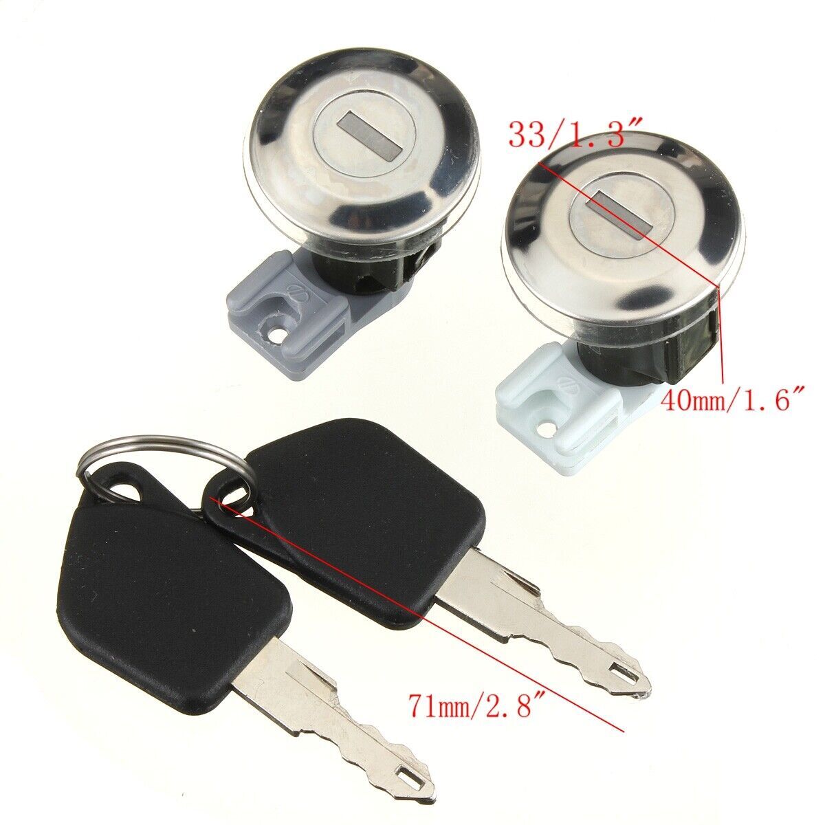 Peugeot 106 205 405 Front Door Lock Barrel Set With Keys 2 Sets Car ...