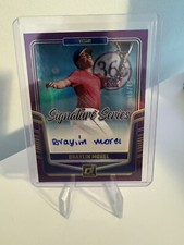 2024 Donruss Baseball - Braylin Morel - Purple Signature Series Auto 49/49!
