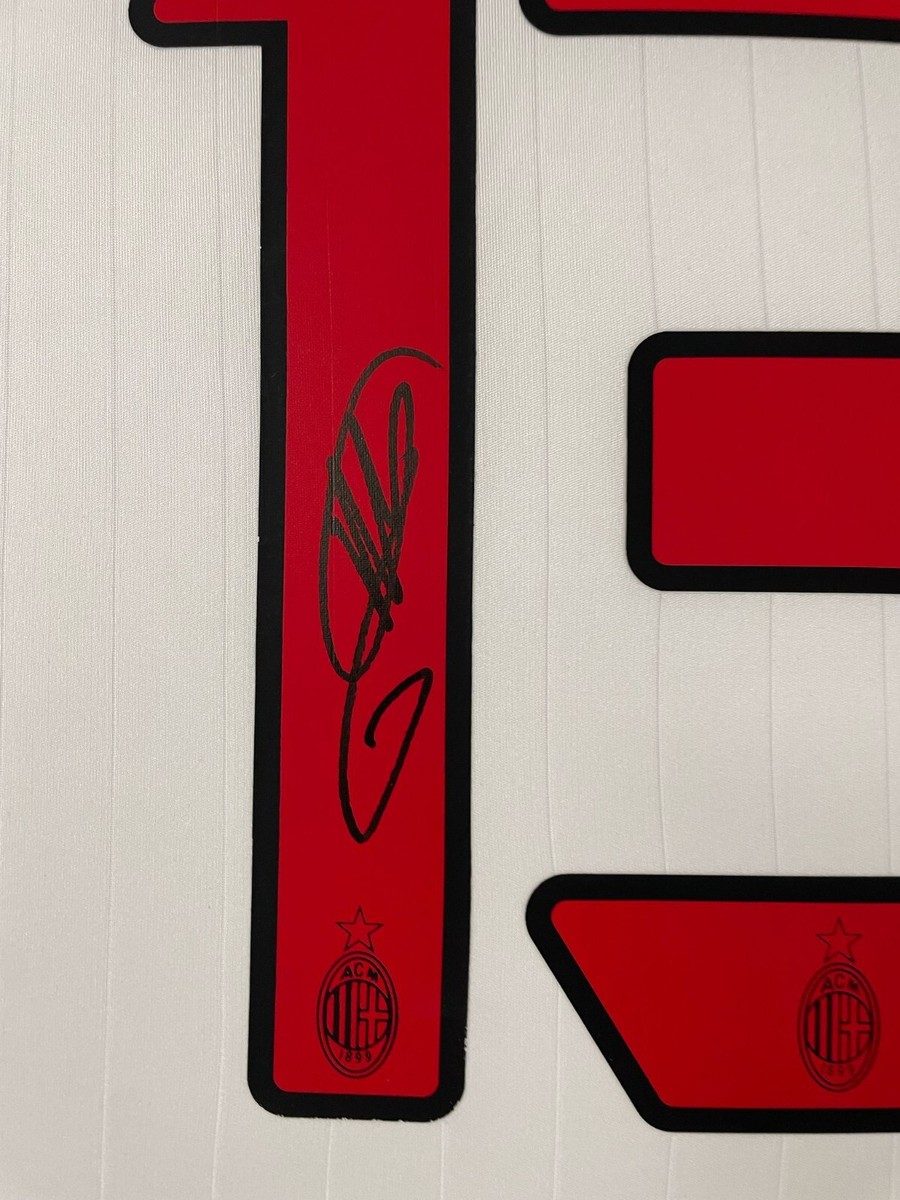 Maillot Encadré D'Alessandro Nesta – AC Milan – Autographe Signé – Certifié