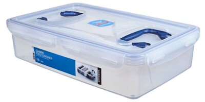 Aufbewahrungsbox rechteckig mit Tragegriffen 10 l, Lock&Lock