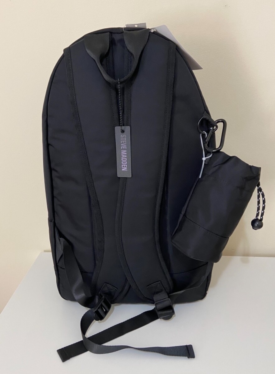 Steve Madden Nylon Blackpack in Black School College Amazon.com | Steve Madden Bjaxie Nylon Backpack Black One  main image 2