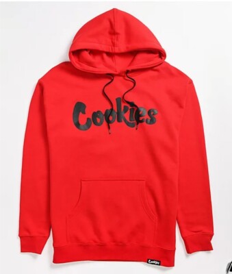 NWT Red Black Cookies Logo Thin Mint Hoodie Mens sz XL Zumiez Sweatshirt HTF