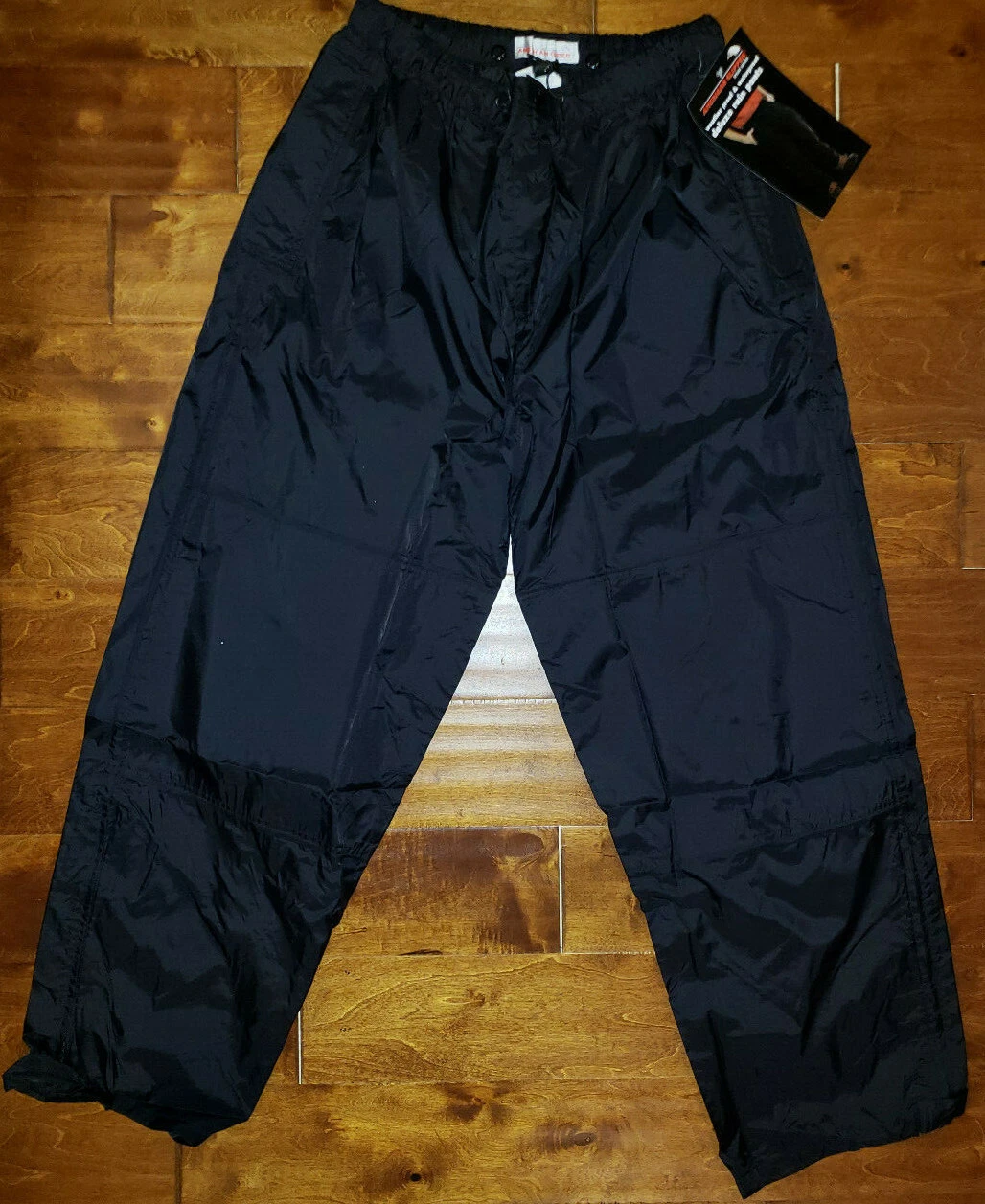 Men's American Clipper Black Weather Proof Waterproof Deluxe Rain Pants Size 2XL