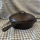 Wagner Ware Cast Iron Deep Skillet Chicken Fryer & Lid Set - Fully Restored VHTF
