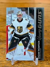 2021-22 UD Series 1 Young Guns LOGAN THOMPSON Rookie #219 Knights Capitals Card. rookie card picture