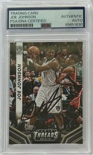 2014-15 Panini Threads Joe Johnson #89 PSA/DNA Autograph Signed