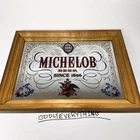 Anheuser-Busch Michelob Beer Mirror Sign - Framed Vintage Beer Mirror 14”x11”