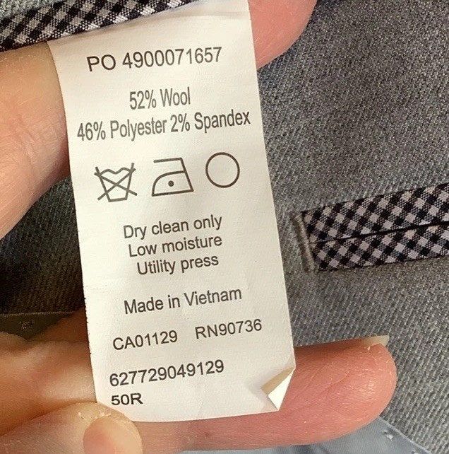 CHAPS Two-Button Wool Blend Suit 2 Pc Set Jacket … - image 12