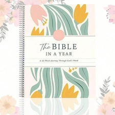 The Bible In A Year: A 52-Week Study, 52-Week Bible Study Plan,Hardcover Book 