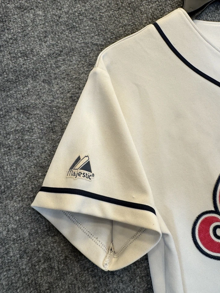 Cleveland Indians Grady Sizemore #24 Jersey Men’s Medium Majestic MLB White - Image 2 of 4