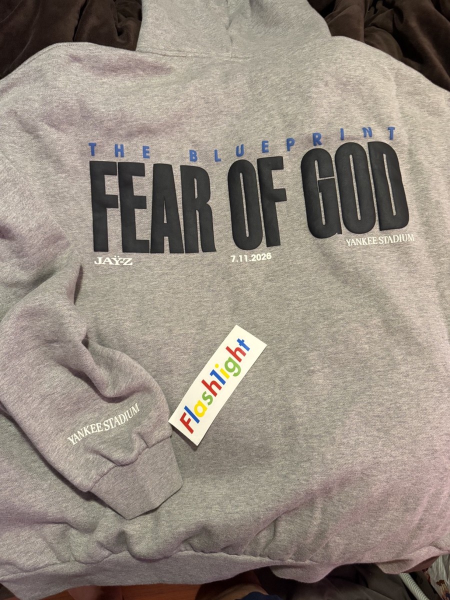 JAŸ-Z30 Fear of god Essentials Hoodie The blueprint Yankee Stadium
