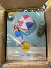 Sun Squad Beach Ball Inflatable 25 Inch Diameter New LOT OF 6