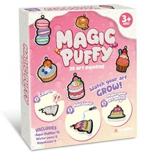 3D Art Craft Aqua Puffs Paint Kit - Foam Texture Painting Kit, 15 Mess-Paint ...