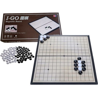 I-GO Magnetic Board Game Portable 19x19 Go Game Set Folding Travel 361 Pcs 3812