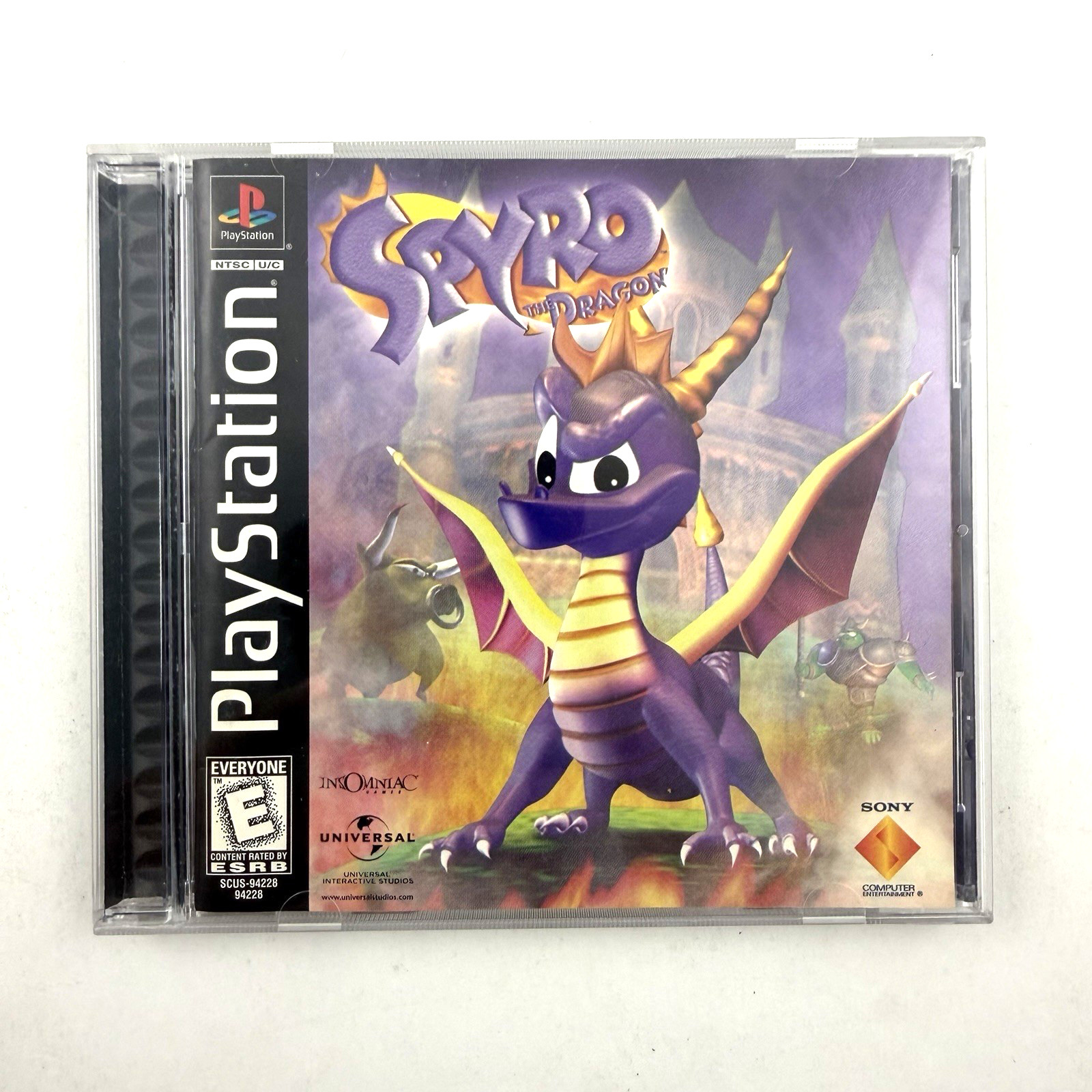 SPYRO THE DRAGON Sony Playstation 1 PS1 1998 CIB Black Label Nice Copy!