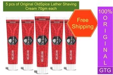 5 x Old Spice Original Lather Shaving Cream 70g Rich Foam Free Shipping