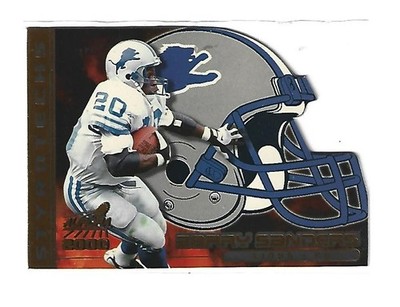 2000 Pacific Aurora Barry Sanders Helmet Styrotechs #6 Lions FREE SHIP