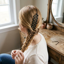 5Pcs Spiral Hair Braiding Tools, Wave-Style French Braid Makers for Hairstyling